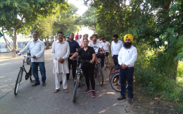  Cycle Rally on 115th birth Anniversary of shaheed bhagat Singh