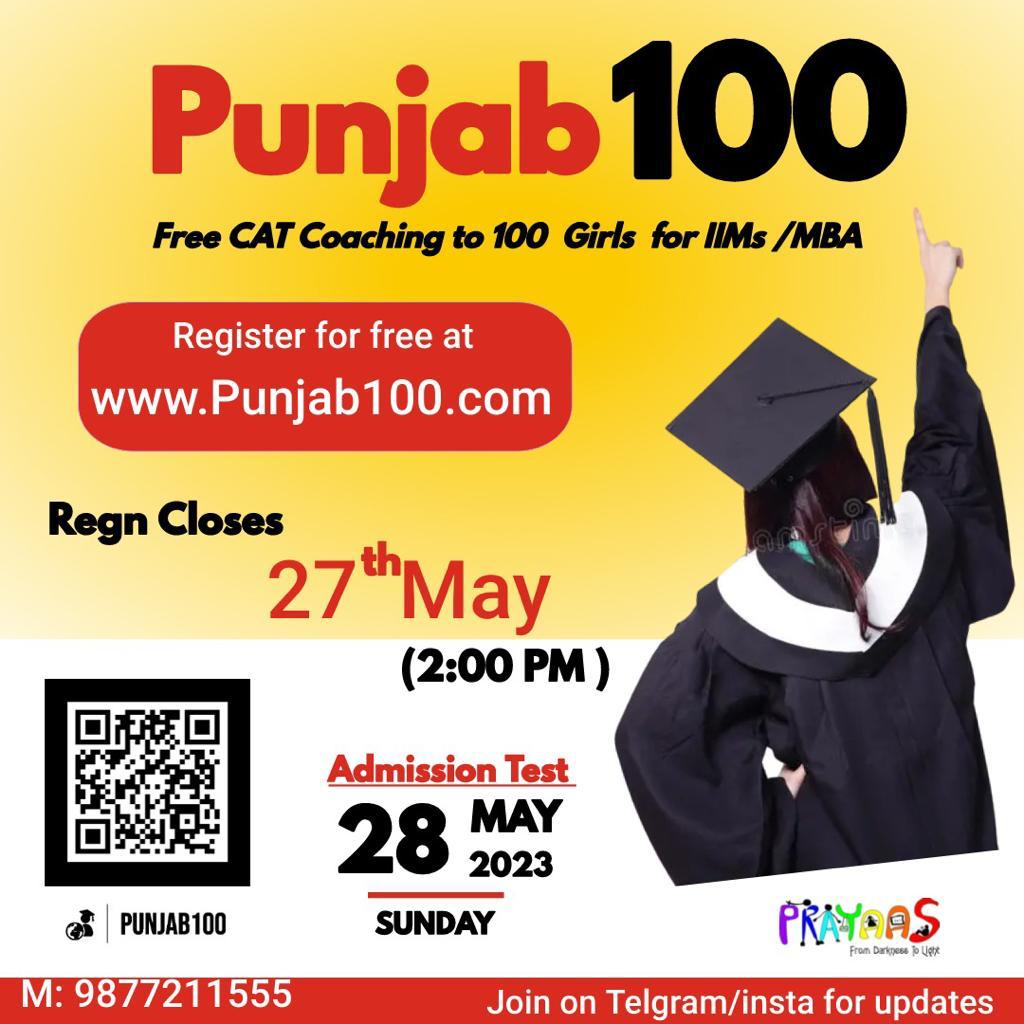 Punjab 100-Free CAT Coaching